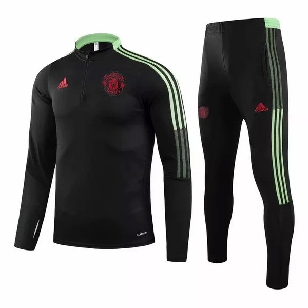 Chandal Manchester United 2021-22 Negro Rojo Verde